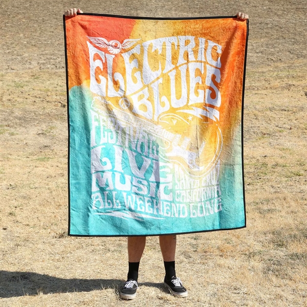 A cozy micro-plush (50" x 60") blanket with a water-resistant backing.... from ASI 61966 HPG / Best Promotions USA