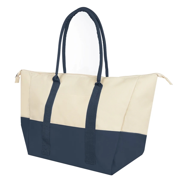 Insulated tote bag with PEVA lining, zip closure and 9 1/2"... from ASI 61125 Hit Promotional Products / Hit®