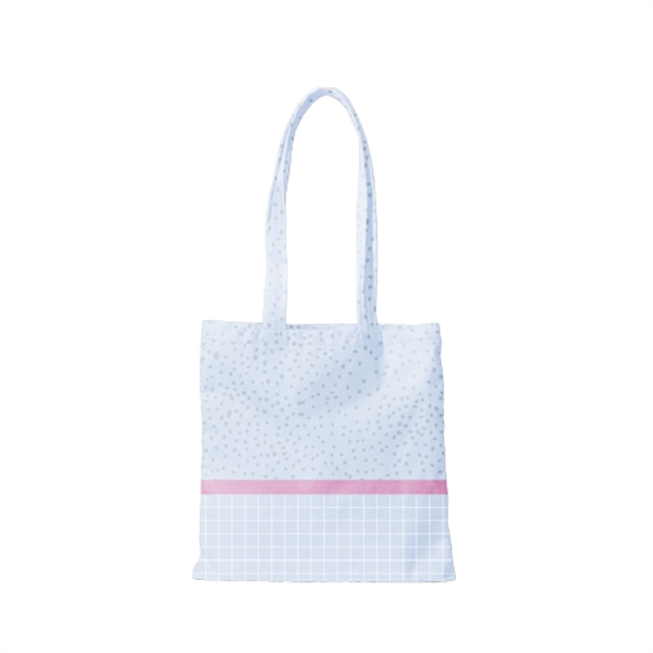 Small, square flat tote made of 4cp Poly that measures 13.5"... from ASI 74710 Numo