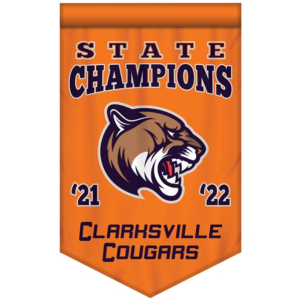 Full Color, Full Custom Sports Championship Banner Double Sided V-Cut... from ASI 80228 Quinn