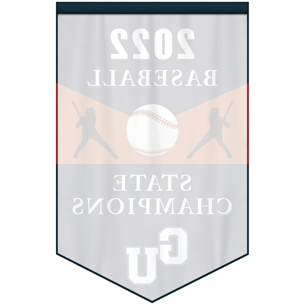 Full Color, Full Custom Sports Championship Banner Single Sided V-Cut... from ASI 80228 Quinn