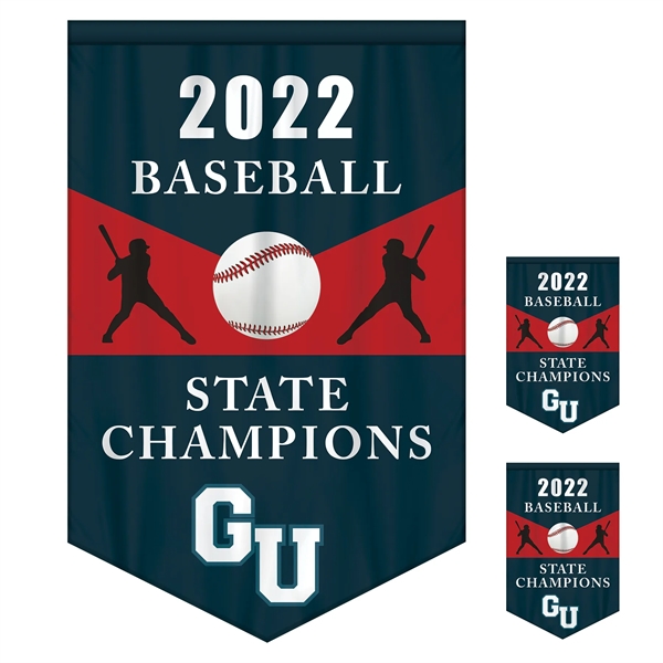 Full Color, Full Custom Sports Championship Banner Double Sided V-Cut... from ASI 80228 Quinn