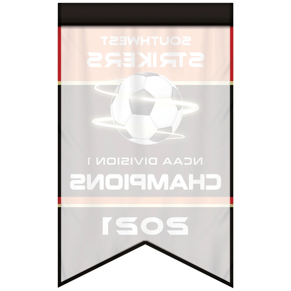 Full Color, Full Custom Sports Championship Banner Single Sided Dove Tail... from ASI 80228 Quinn