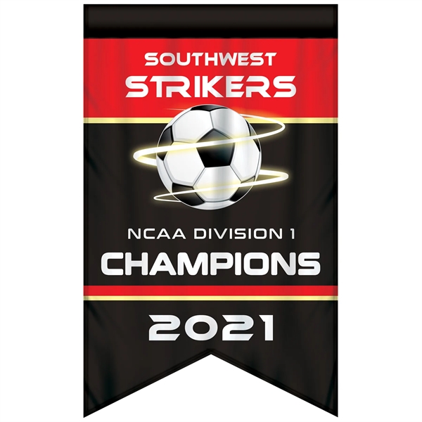 Full Color, Full Custom Sports Championship Banner Single Sided With Backliner... from ASI 80228 Quinn