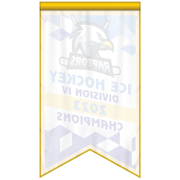 Full Color, Full Custom Sports Championship Banner Single Sided Dove Tail... from ASI 80228 Quinn