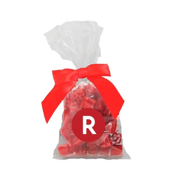 Cherry Bites Candy in Stand Up Mug Drop Bag with Bow... from ASI 44900 NC Custom (CI/Lanco) / Chocolate Inn