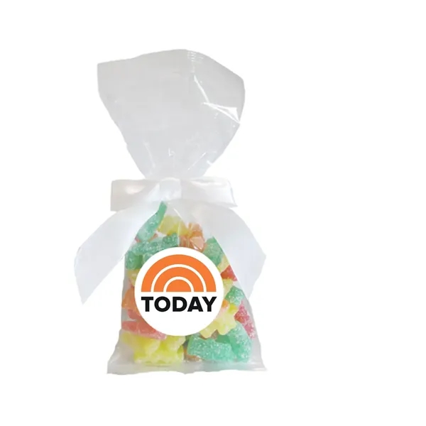 Sour Kids Candy in Stand Up Mug Drop Bag with Bow... from ASI 44900 NC Custom (CI/Lanco) / Lanco