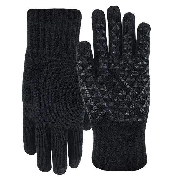 Deluxe acrylic knit gloves featuring conducting fiber on three fingertips for... from ASI 90160 Suntex Industries