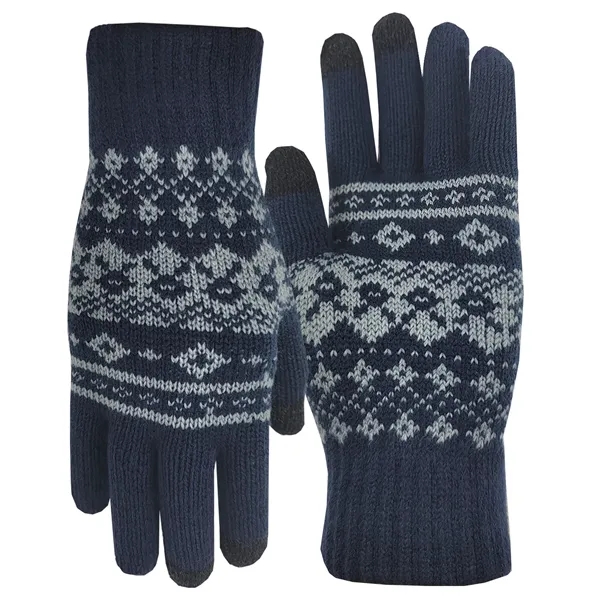 100% acrylic knit gloves featuring conducting fiber on three fingertips for... from ASI 90160 Suntex Industries