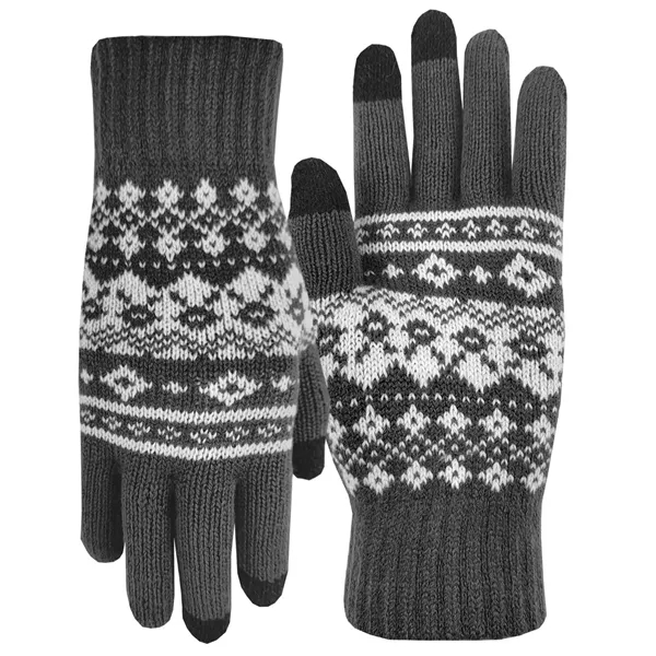 100% acrylic knit gloves featuring conducting fiber on three fingertips for... from ASI 90160 Suntex Industries