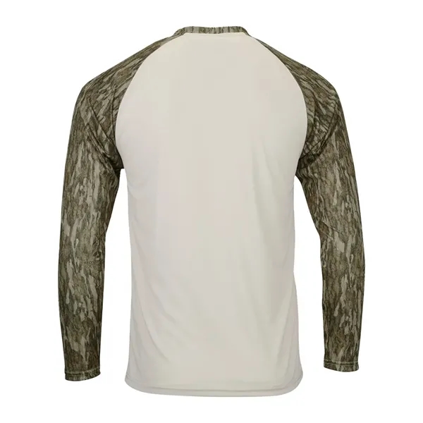 Paragon Jackson Mossy Oak Colorblocked Long Sleeve T-Shirt... from ASI 84358 S&S Activewear