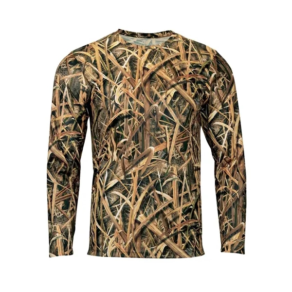 Paragon Oxford Performance Camo Print Long Sleeve T-Shirt... from ASI 84358 S&S Activewear