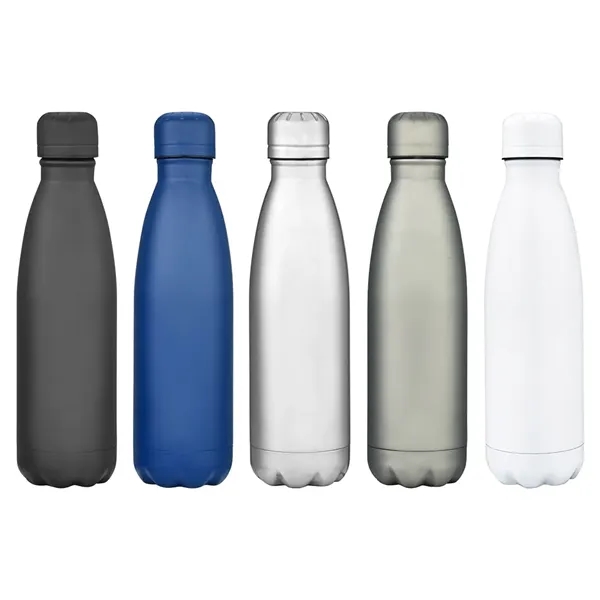 10" x 2.7" 17-ounce capacity stainless steel soda bottle-shaped insulated sports... from ASI 36558 Aprons, Etc.
