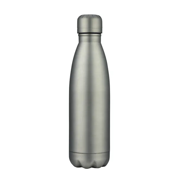 10" x 2.7" 17-ounce capacity stainless steel soda bottle-shaped insulated sports... from ASI 36558 Aprons, Etc.