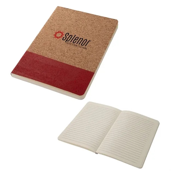 Boardwalk Two-Tone Cork Junior Notebook... from ASI 67866 Logomark/Valumark