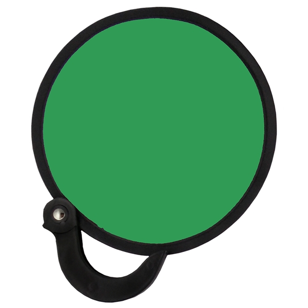 7" round foldable nylon fan with blank handle.... from ASI 57956 Graphco line