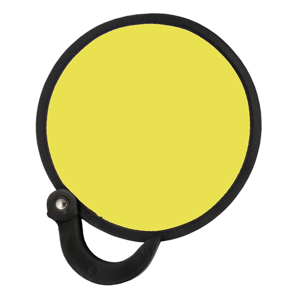 7" round foldable nylon fan with blank handle.... from ASI 57956 Graphco line