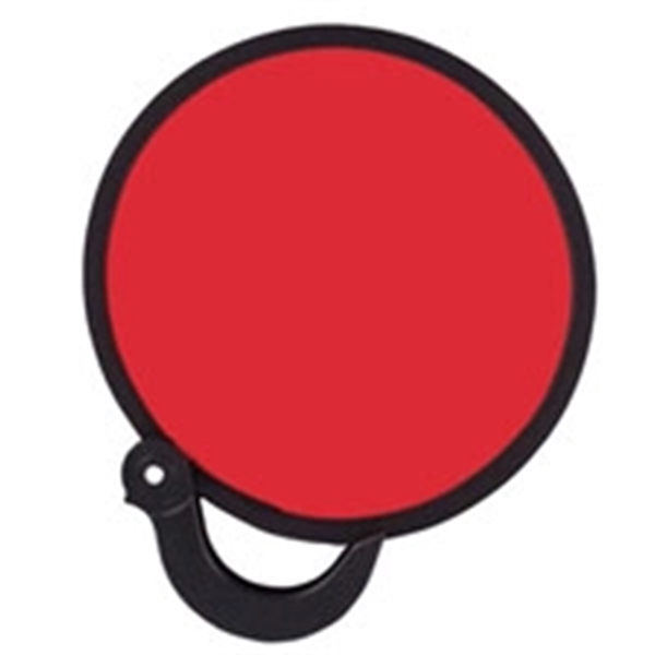 7" round foldable nylon fan with blank handle.... from ASI 57956 Graphco line