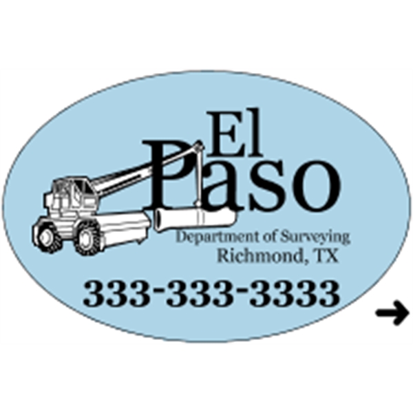 2" x 3" oval-shaped labels on roll.... from ASI 89910 Stouse, LLC