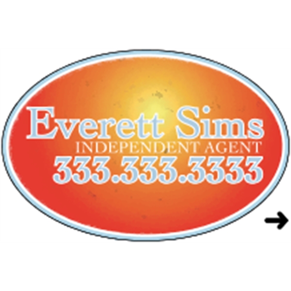 2" x 3" oval-shaped labels on roll.... from ASI 89910 Stouse, LLC