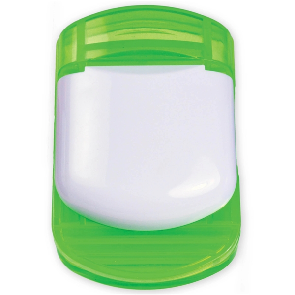 Translucent magnet clips with pen holder.... from ASI 57956 Graphco line