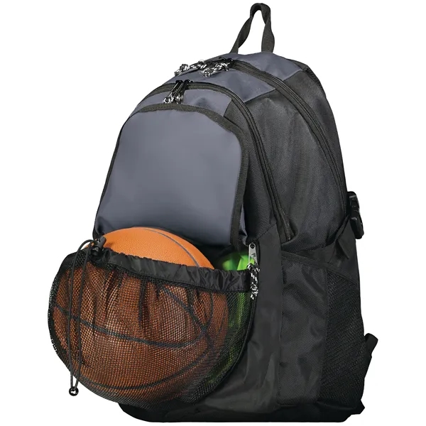 United Backpack with 600-denier polyester.... from ASI 37461 Augusta Sportswear