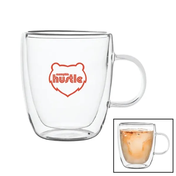 14 oz. double walled latte glass mug with handle... from ASI 57655 STOPNGO Line
