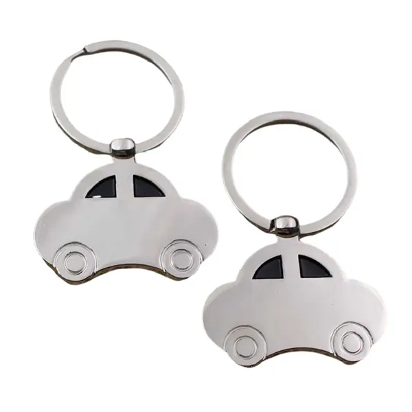 Beetle vintage car metal keychain plus laser engraving on 1 location... from ASI 37218 Athena Promo (tm)