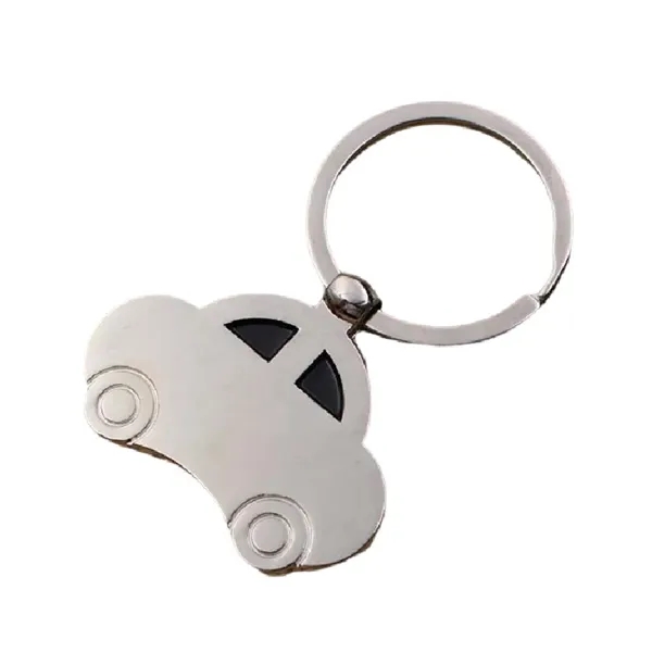 Beetle vintage car metal keychain plus laser engraving on 1 location... from ASI 37218 Athena Promo (tm)