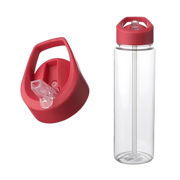 Plastic bottle with sip straw and carrying handle with 24 oz.... from ASI 37218 Athena Promo (tm)