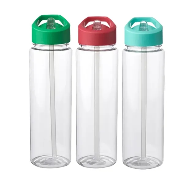 Plastic bottle with sip straw and carrying handle with 24 oz.... from ASI 37218 Athena Promo (tm)
