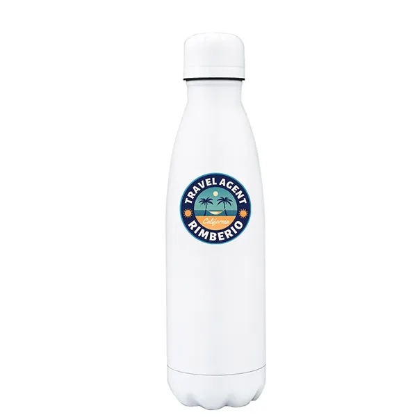 10" x 2.7" 17-ounce capacity stainless steel soda bottle-shaped insulated sports... from ASI 36558 Aprons, Etc.