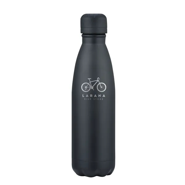 10" x 2.7" 17-ounce capacity stainless steel soda bottle-shaped insulated sports... from ASI 36558 Aprons, Etc.