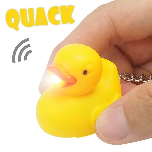 Plastic rubber duckie LED light keychain.... from ASI 31517 Admart Products / Admart Line