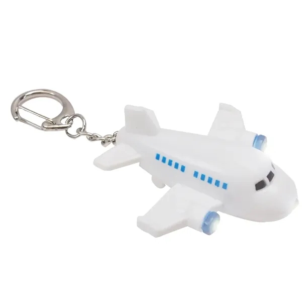 Miniature plastic Air Plane LED light keychain... from ASI 31517 Admart Products / Admart Line