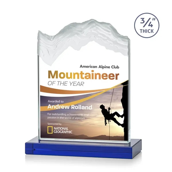 The stunning Kilimanjaro VividPrint™ award features deep carved and frosted peaks... from ASI 84592 St Regis Group / St Regis