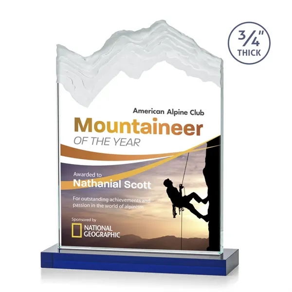 The stunning Kilimanjaro VividPrint™ award features deep carved and frosted peaks... from ASI 84592 St Regis Group / St Regis
