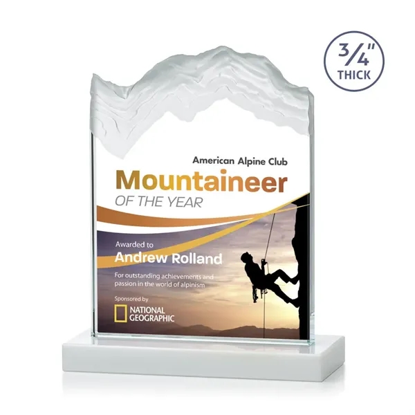 The stunning Kilimanjaro VividPrint™ award features deep carved and frosted peaks... from ASI 84592 St Regis Group / St Regis