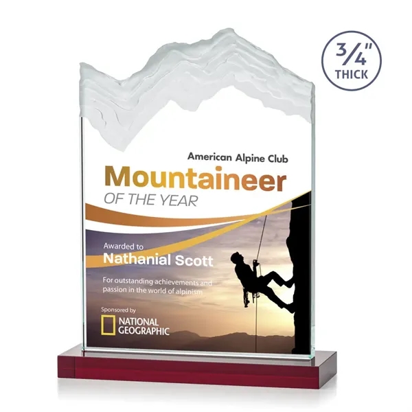 The stunning Kilimanjaro VividPrint™ award features deep carved and frosted peaks... from ASI 84592 St Regis Group / St Regis