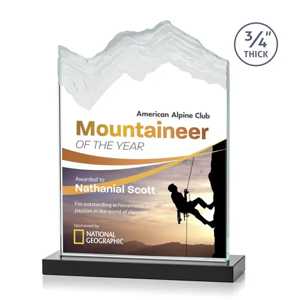 The stunning Kilimanjaro VividPrint™ award features deep carved and frosted peaks... from ASI 84592 St Regis Group / St Regis