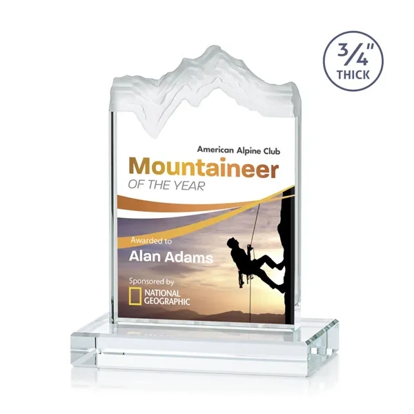 The stunning Kilimanjaro VividPrint™ award features deep carved and frosted peaks... from ASI 84592 St Regis Group / St Regis