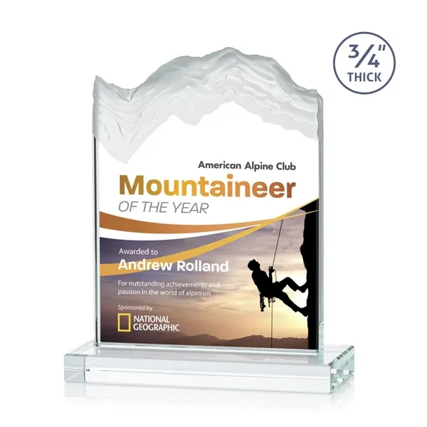 The stunning Kilimanjaro VividPrint™ award features deep carved and frosted peaks... from ASI 84592 St Regis Group / St Regis