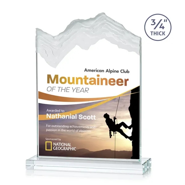 The stunning Kilimanjaro VividPrint™ award features deep carved and frosted peaks... from ASI 84592 St Regis Group / St Regis