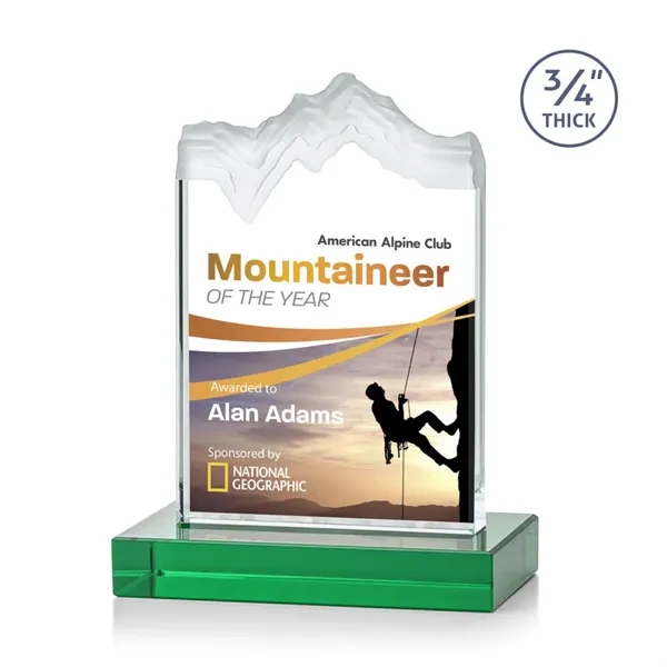 The stunning Kilimanjaro VividPrint™ award features deep carved and frosted peaks... from ASI 84592 St Regis Group / St Regis