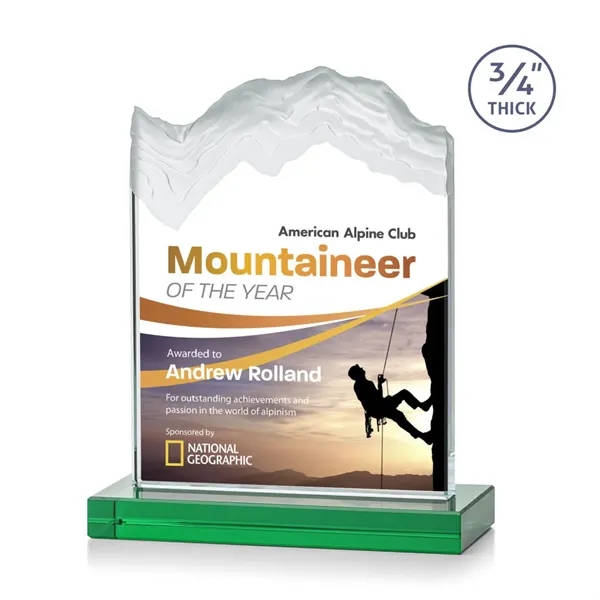 The stunning Kilimanjaro VividPrint™ award features deep carved and frosted peaks... from ASI 84592 St Regis Group / St Regis