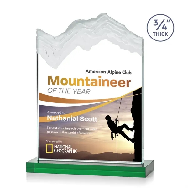 The stunning Kilimanjaro VividPrint™ award features deep carved and frosted peaks... from ASI 84592 St Regis Group / St Regis