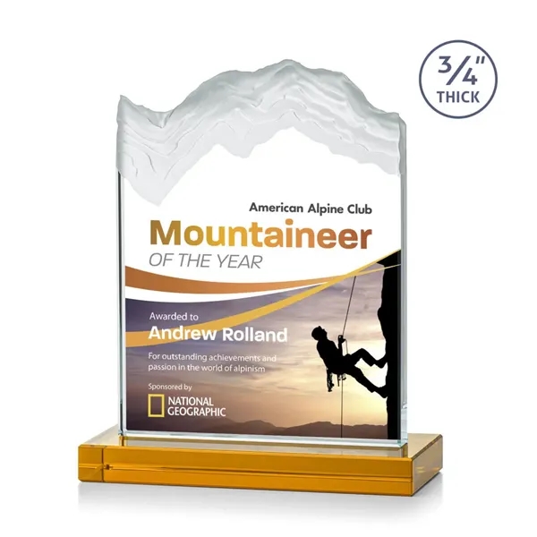 The stunning Kilimanjaro VividPrint™ award features deep carved and frosted peaks... from ASI 84592 St Regis Group / St Regis