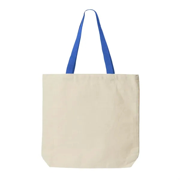 10 oz. 100% cotton canvas tote bag / shopping bag with... from ASI 41511 Brainchild USA Inc / BrainChild Gift Club