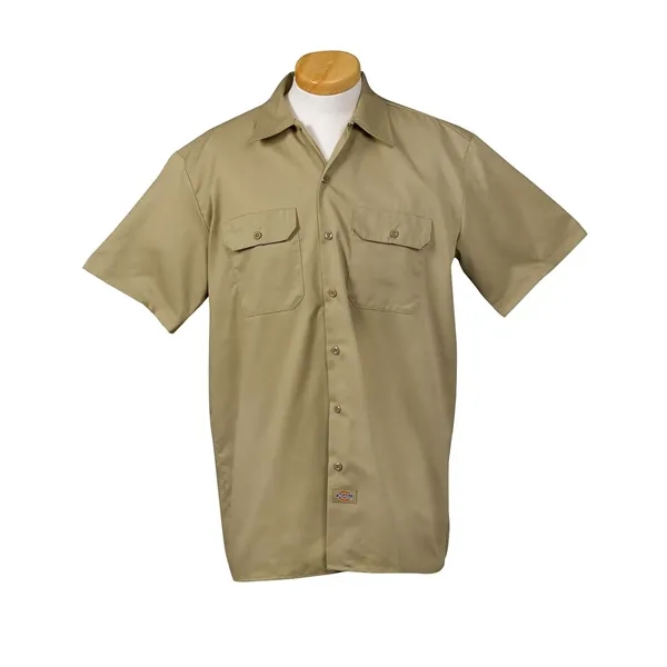Dickies men's short sleeve work shirt with moisture-wicking technology and stain-release... from ASI 34063 alphabroder