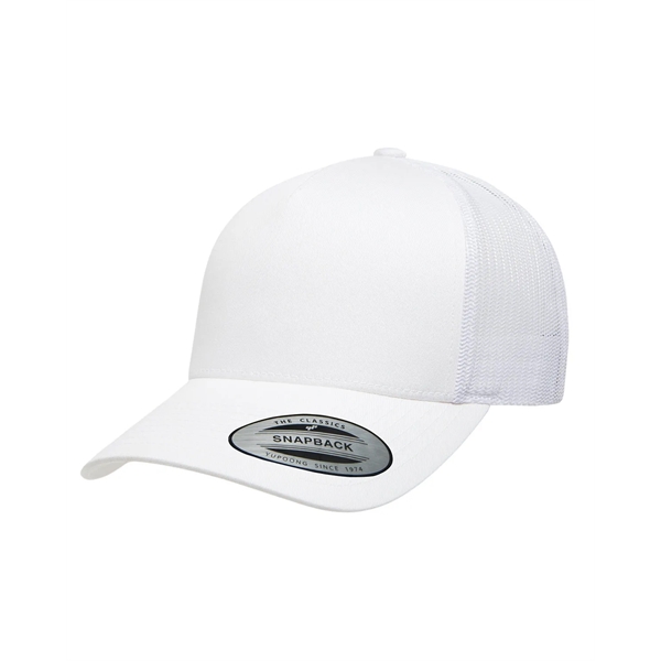 Yupoong adult 5-panel retro trucker cap with a 5-panel, structured, mid-profile... from ASI 34063 alphabroder